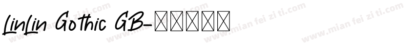 LinLin Gothic GB字体转换